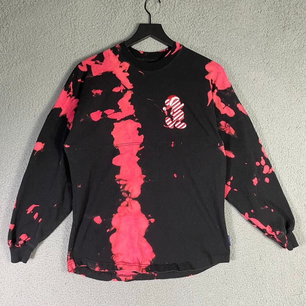 Disney Parks‎ Walt Disney World Spirit Jersey XS Custom Red Black Tie Dye